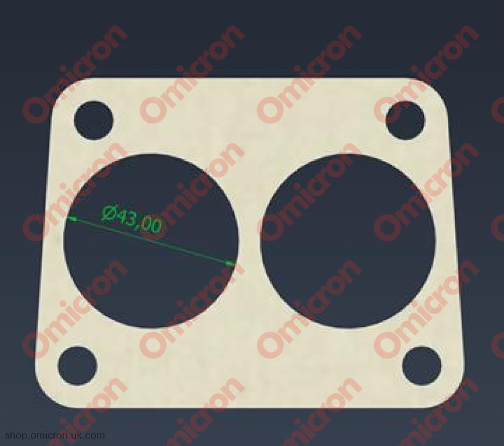 2000 injection inlet manifold gasket - 43mm GASKETINLETMANIFOLD