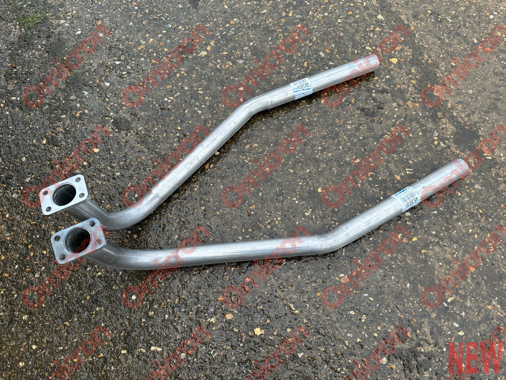 Aurelia B20/4-6 / B24 exhaust downpipes (Pair) MILD STEEL EXHAUST