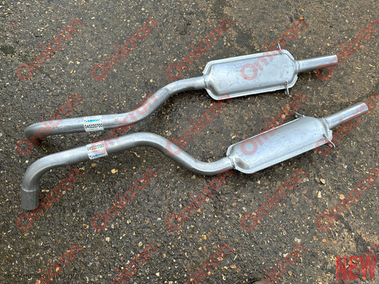 Aurelia B24 rear silencers (Pair) MILD STEEL EXHAUST