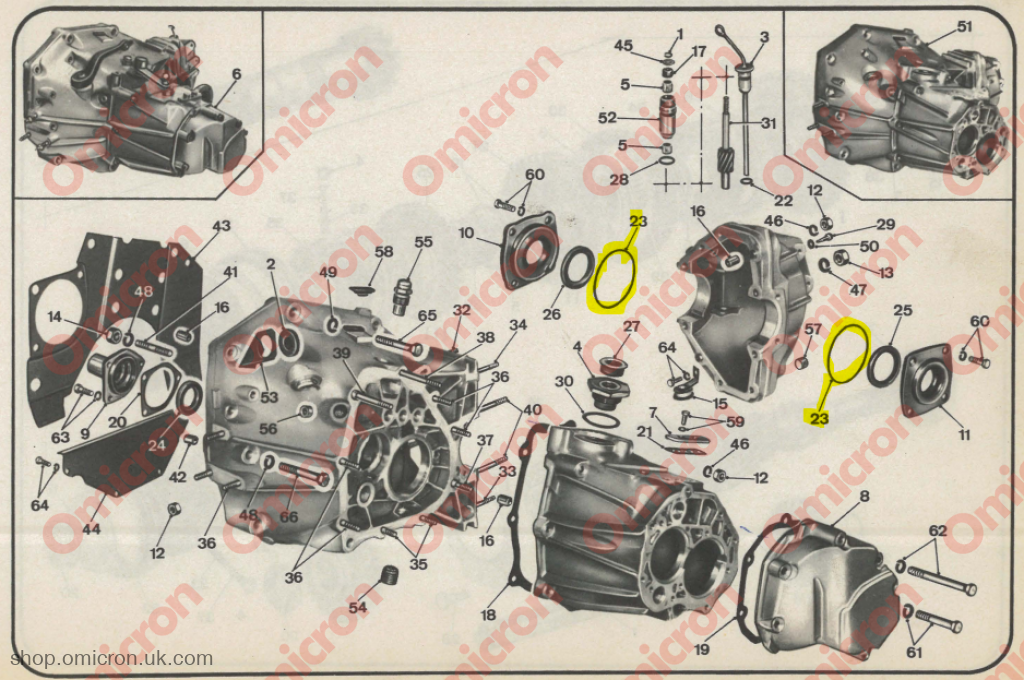 Beta gearbox output shaft carrier o-ring GASKET