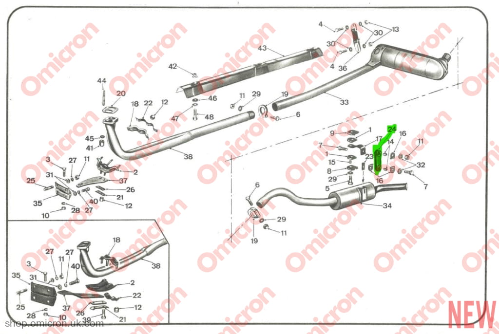 Beta rear exhaust hanger (rubber) EXHAUSTHANGER