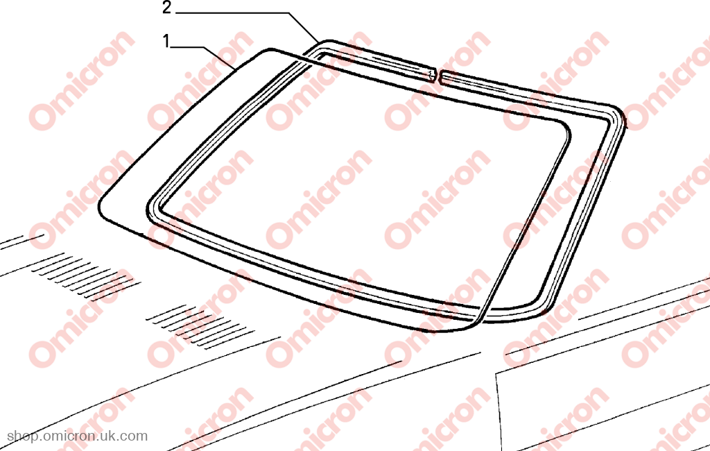 Delta screen seal (Front) SCREENSEAL