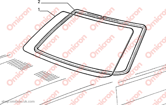 Delta screen seal (Front) SCREENSEAL