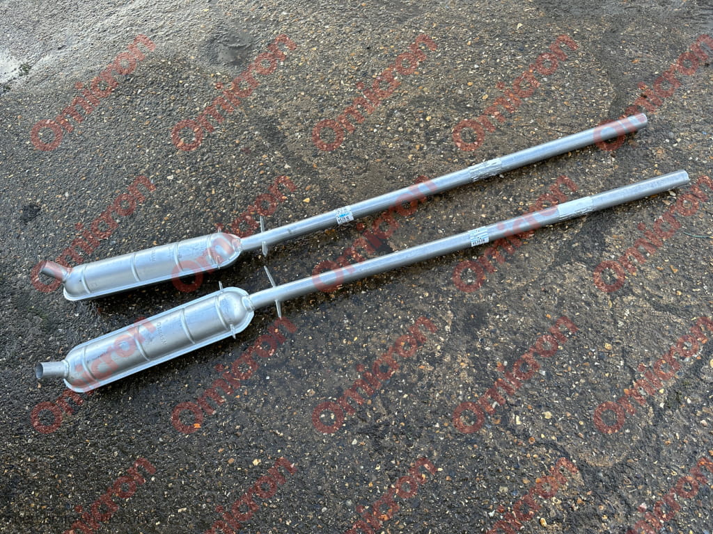 Flaminia centre exhaust (pair) MILD STEEL EXHAUST