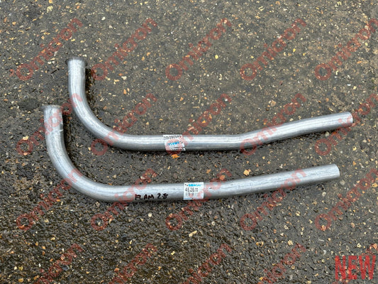 Flaminia downpipes (cup flange) (Pair) MILD STEEL EXHAUST