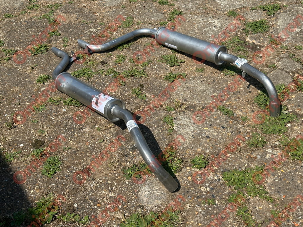 Flaminia Pininfarina Coupe rear exhausts (Pair) MILD STEEL - meet in centre - EXHAUST