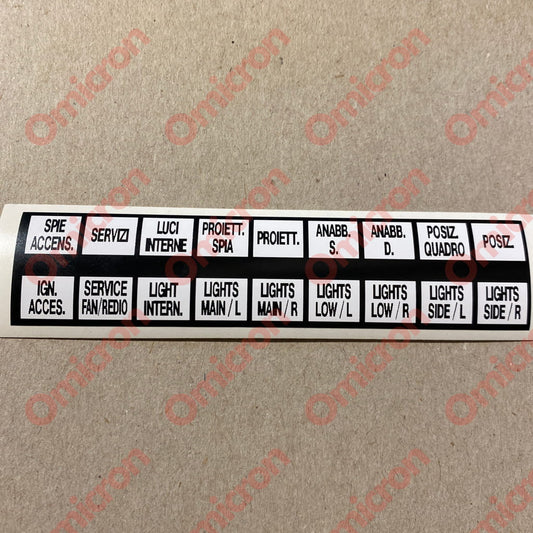 Fulvia Fusebox Label Fuseboxsticker
