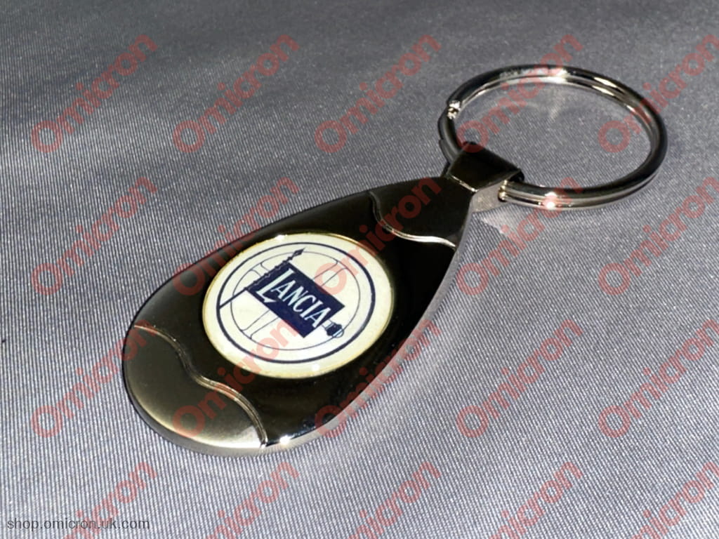 Lancia keyring Lambda badge heavy metal fob KEYRING