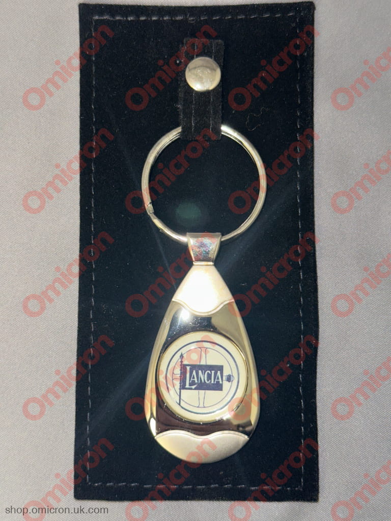 Lancia keyring Lambda badge heavy metal fob KEYRING