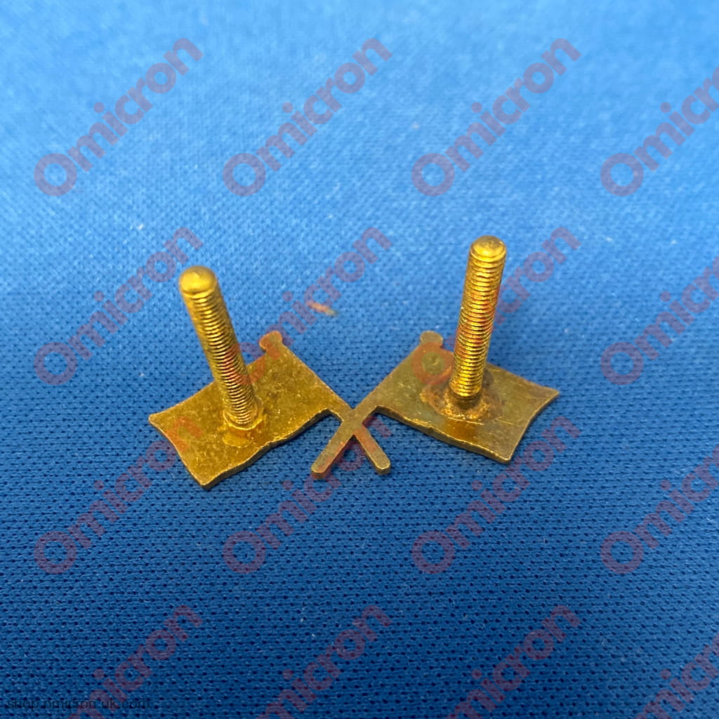 Lancia PF crossed flags small BADGEFLAG