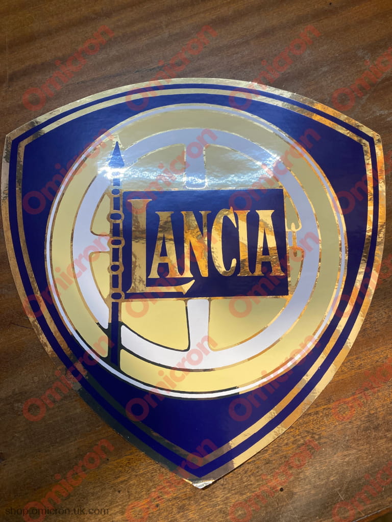 Lancia Shield 255 x 245 OLD STYLE STICKER