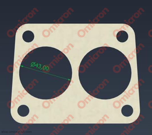 2000 injection inlet manifold gasket - 43mm GASKETINLETMANIFOLD