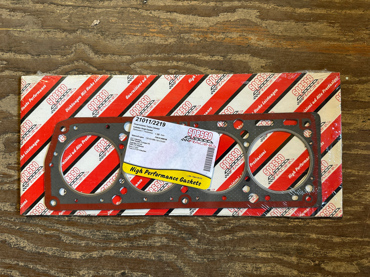 Volumex head gasket, competition type