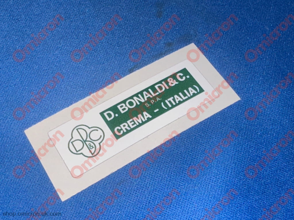 Bonaldi & Co. Crema Servo sticker 55mm x 18mm - 2 - STICKER