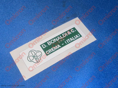 Bonaldi & Co. Crema Servo sticker 55mm x 18mm - 2 - STICKER