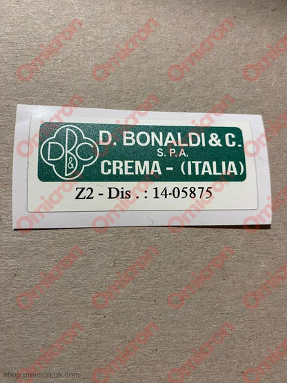 Bonaldi & Co. Crema Servo Sticker 70Mm X 30Mm Sticker
