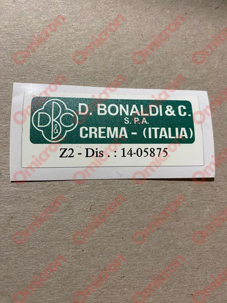 Bonaldi & Co. Crema Servo Sticker 70Mm X 30Mm Sticker