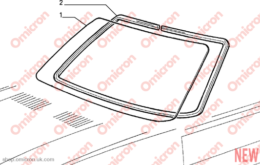 Delta screen seal (Front) SCREENSEAL