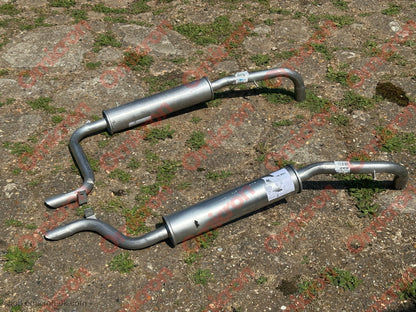 Flaminia Pininfarina Coupe rear exhausts (Pair) MILD STEEL - meet in centre - EXHAUST