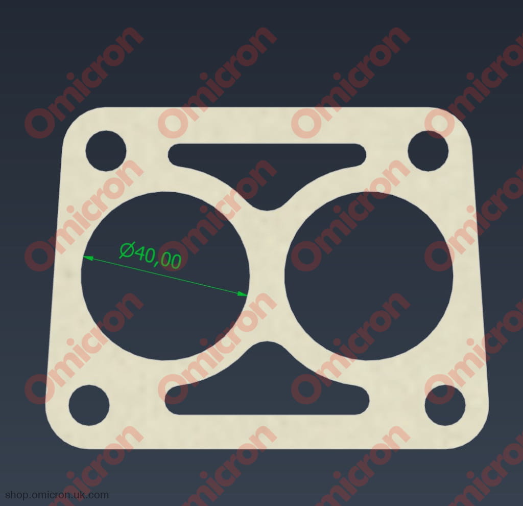 Flavia 819/820/2000 inlet manifold to cylinder head gasket GASKETINLETMANIFOLD