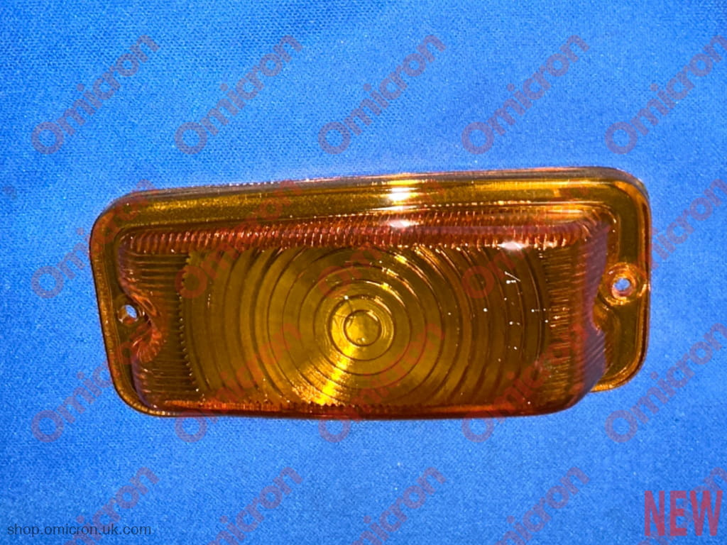 Fulvia S1 Sport Zagato & S1 Berlina front indicator lenses [4 options] - Left Hand Side / Orange - LENS