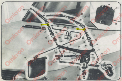 Fulvia wiper ’felt’ seal WIPER SEAL