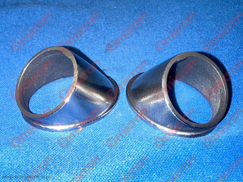 Fulvia wiper pedestal bezel / cover trim (later S1 onwards - Saloon / Coupe / Sport) Polished (we polish them)