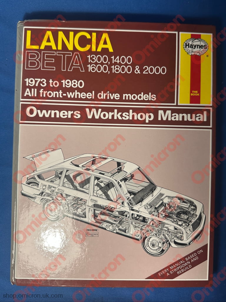 Lancia Beta Haynes Workshop Manual