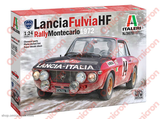Lancia Fulvia Rallye 1.6HF 1:24 scale kit model