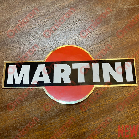 Martini Gold ’shaped’ sticker 120mm STICKER