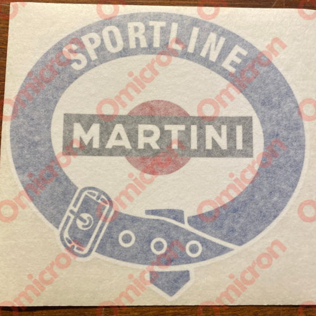 Martini ’Sportline’ Decal 120Mm X 100Mm Sticker