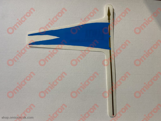 Sticker Fulvia Rear Window Flag