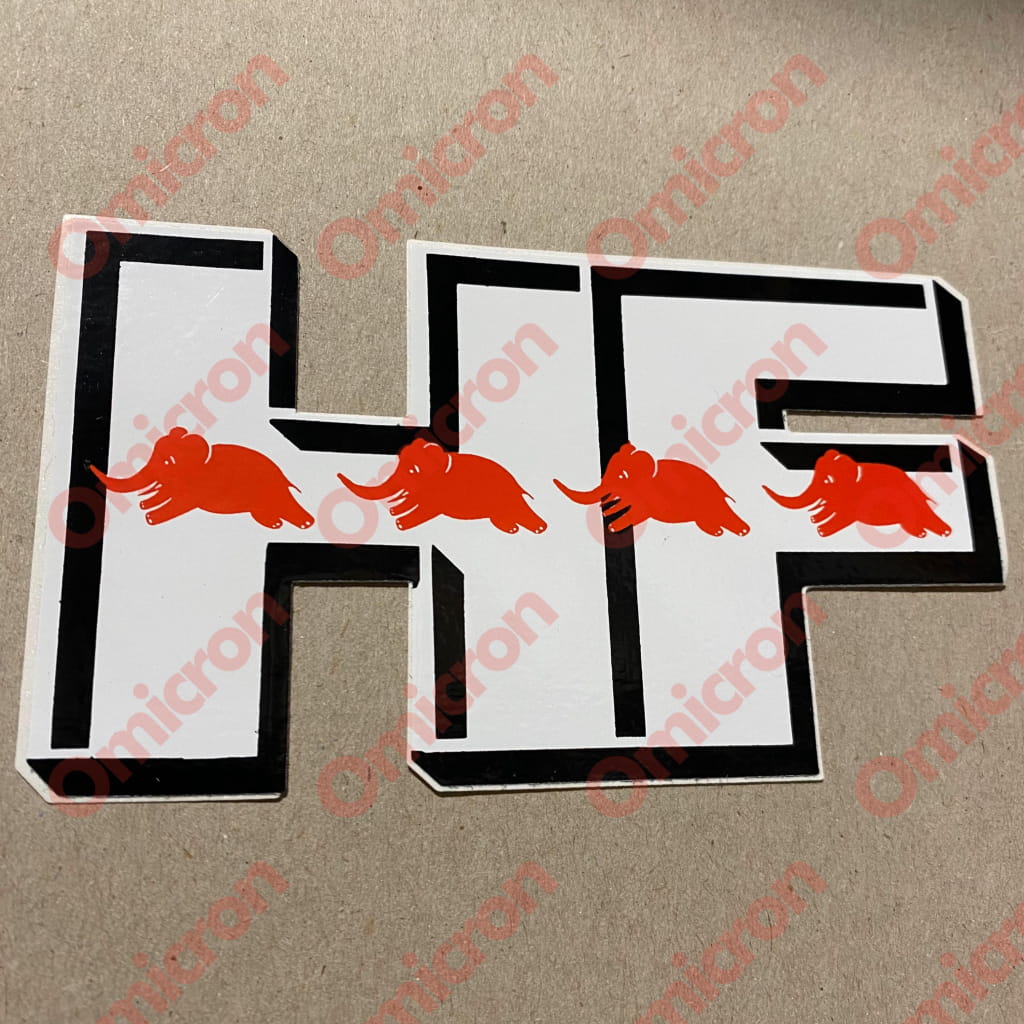 Sticker Hf With Elephants 125 X 70 Mm