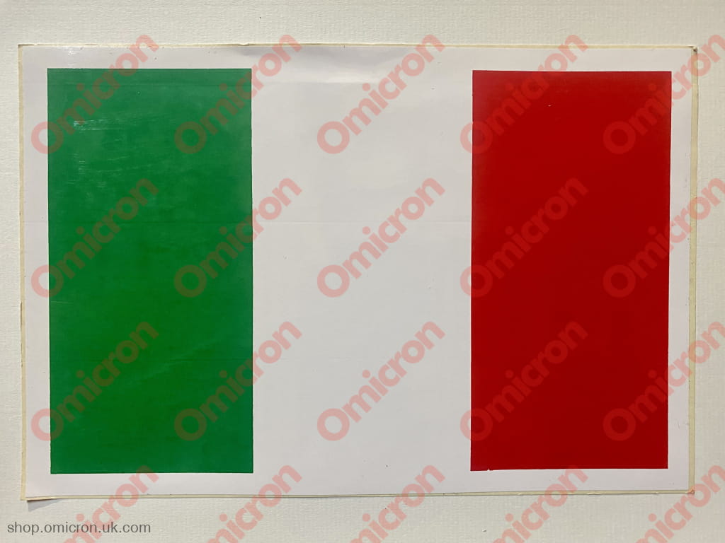 Sticker Italian Flag 245 X 165 Mm