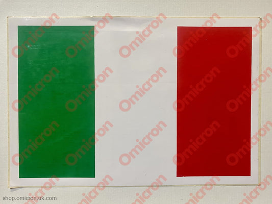 Sticker Italian Flag 245 X 165 Mm