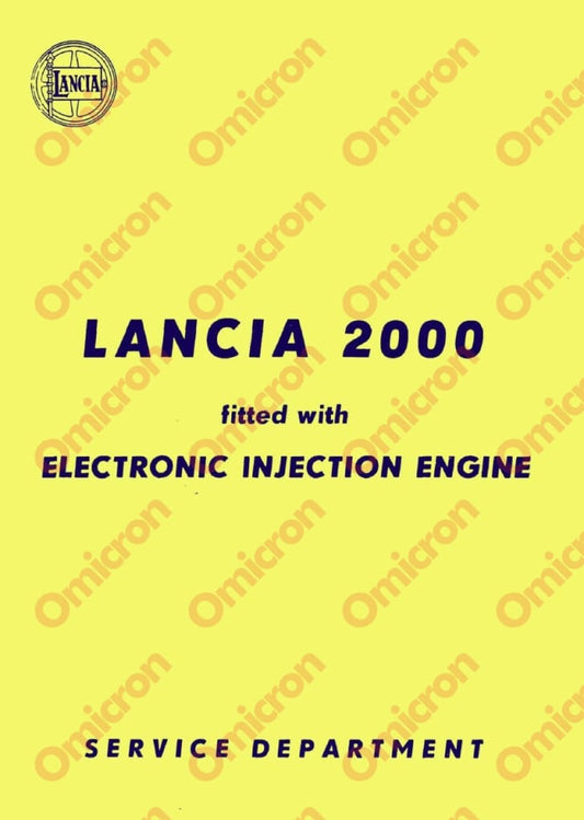 2000Hf & Berlina Bosch Injection Fuel System Manual Books