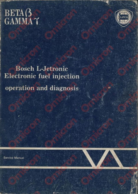 Beta & Gamma Bosch Injection Manual Books