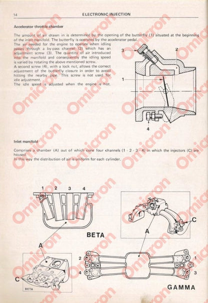 Beta & Gamma Bosch Injection Manual Books