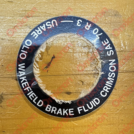 Brake Reservoir Legend Plate Ring Brakes