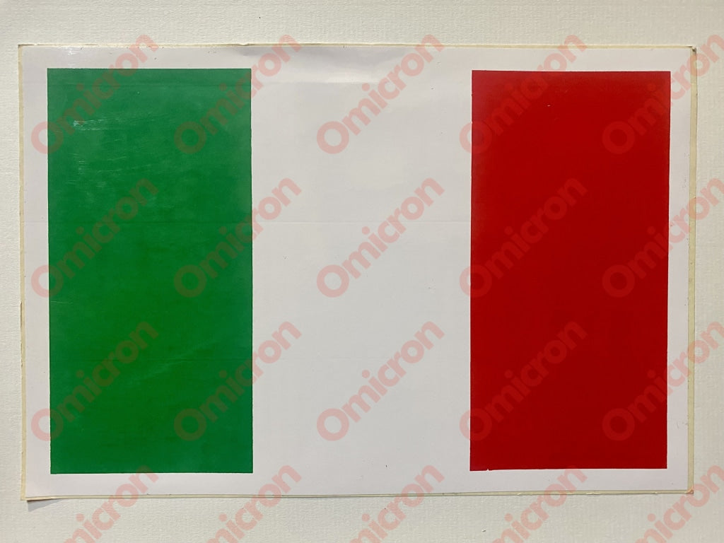 Sticker Italian Flag 245 X 165 Mm