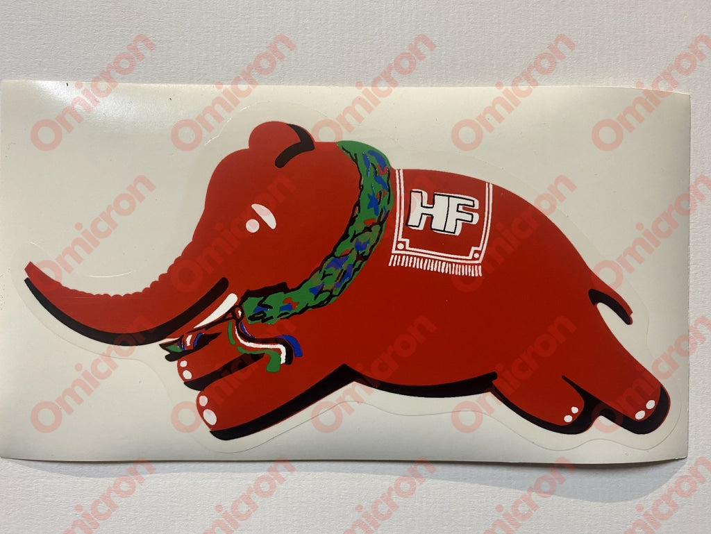 Sticker Red Elephant